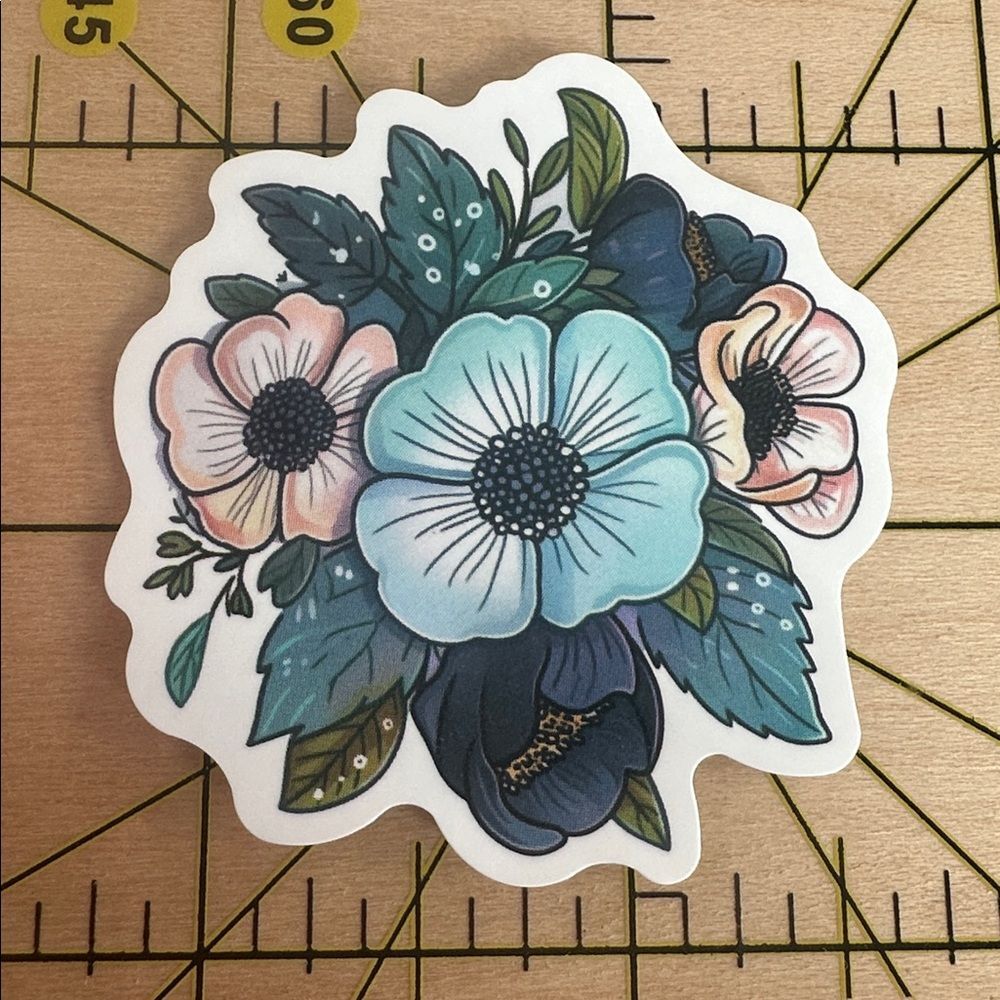 💜13/$13 +Bundle Sticker Sale | Primrose Flowers Waterproof Sticker